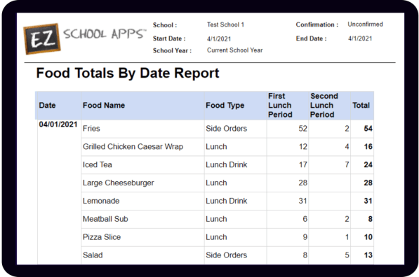 school lunch online ordering system